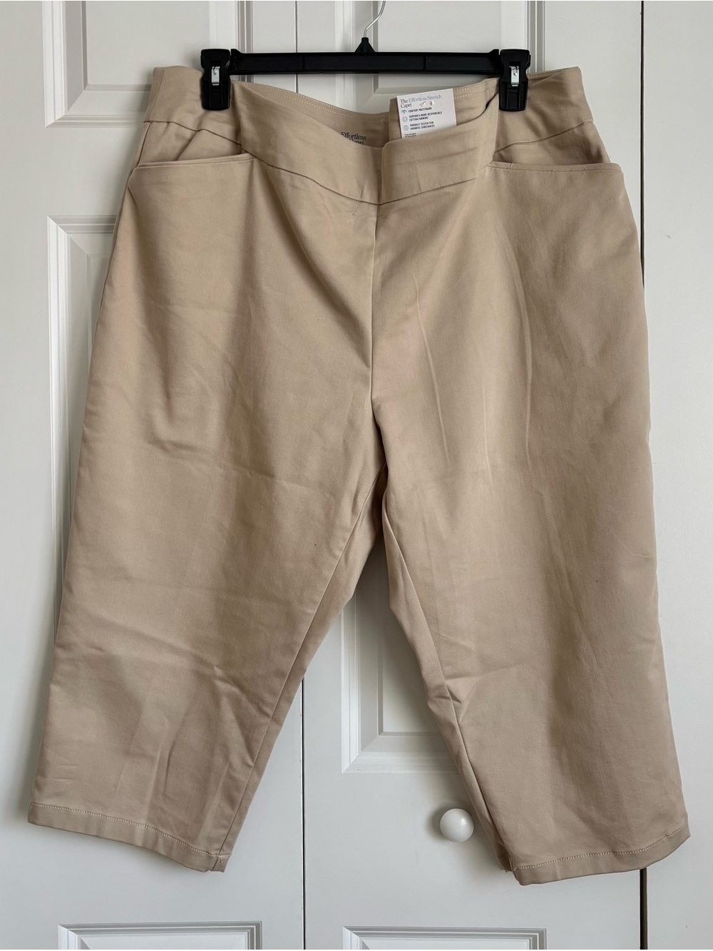 Beige Knee-Length Women's Shorts